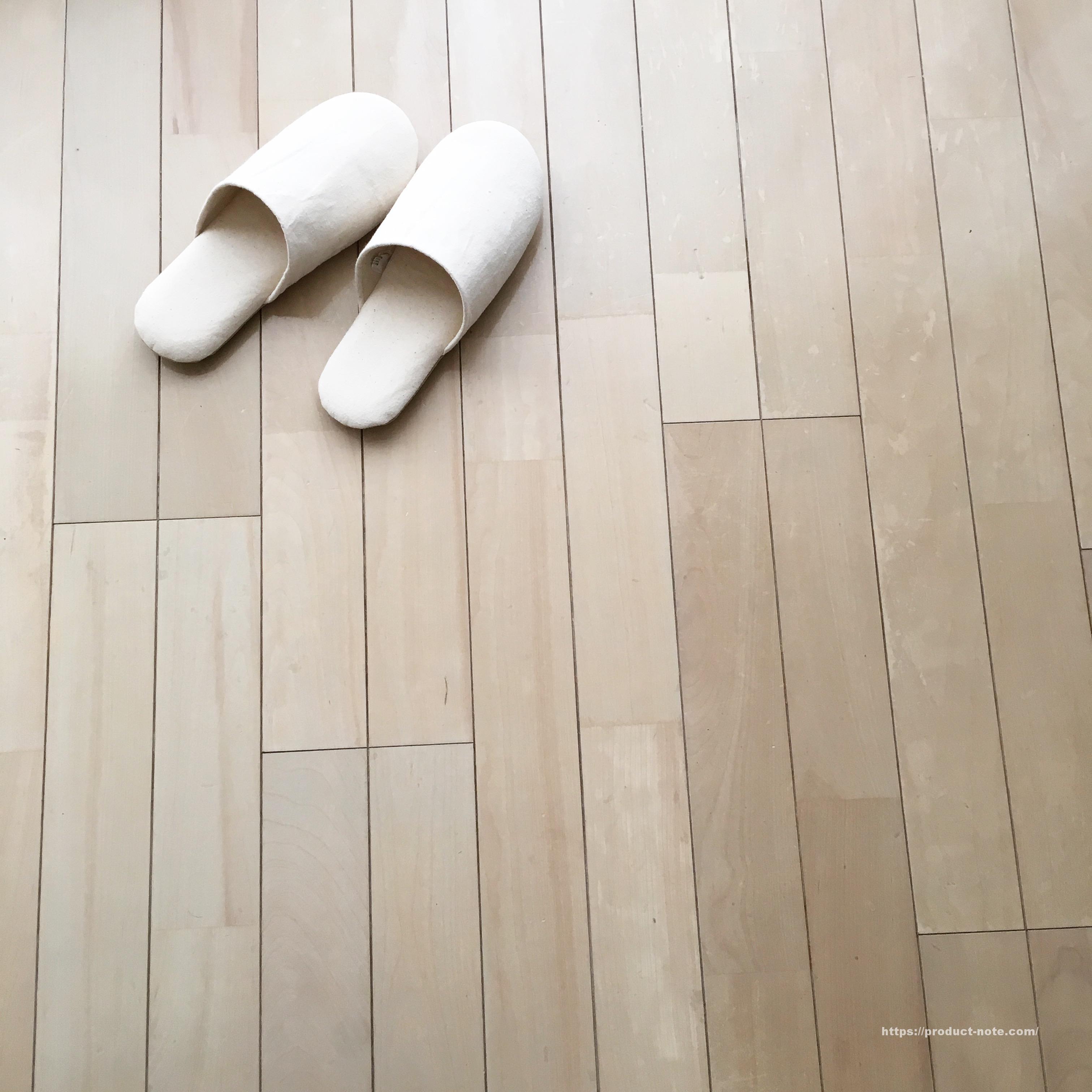 綿平織スリッパ 生成 無印良品