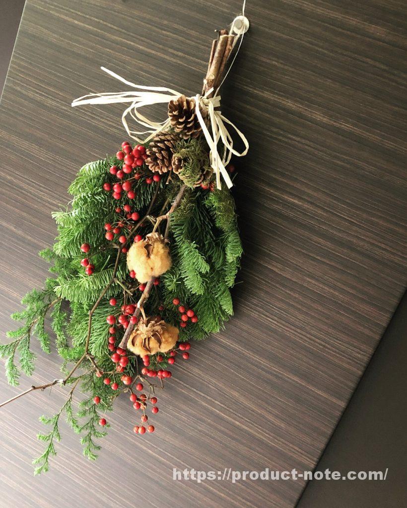 無印良品,クリスマススワッグ,飾りつけ