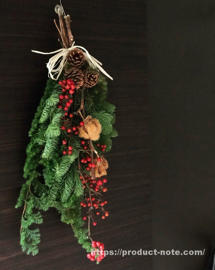 無印良品,クリスマススワッグ,飾りつけ