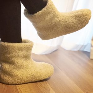 ボアルームブーツ,無印良品,ルームシューズ,スリッパ