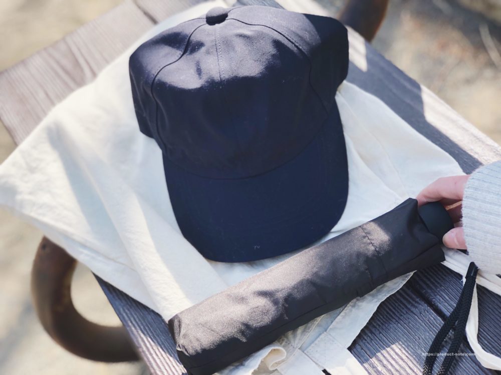 晴雨兼用ポリエステル軽量コンパクト折りたたみ傘,,防水テープ使いサイズ調整できる撥水キャップ,無印良品